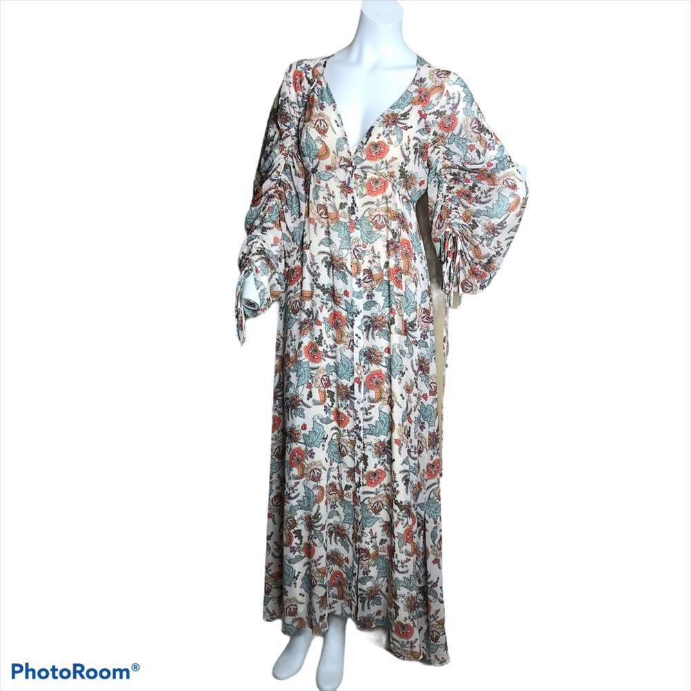 Free People Earthfolk Maxi Dress Sz XS